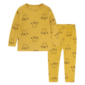 INS Kids Tales Estilo casual <span class=keywords><strong>Ropa</strong></span> para niños Pijamas pequeños medianos Conjunto Pestañas Nube <span class=keywords><strong>Algodón</strong></span> cepillado <span class=keywords><strong>Ropa</strong></span> <span class=keywords><strong>de</strong></span> casa para niños - Product Image 3