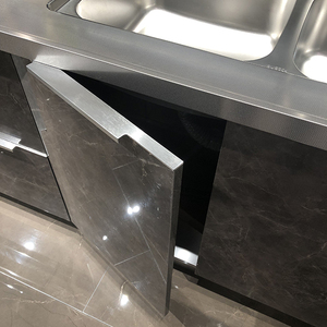 BAINENG, diseño gratuito de 48 horas, armario de cocina ignífugo ecológico, Unidad de cocina, muebles de lujo, armario de cocina de acero inoxidable - Product Image 3