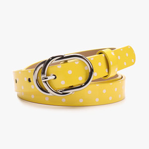 Cinturón para Mujer Estilo Y2K, Cinturones Vintage con Diseño de Puntos, Cuero Sintético PU, Hebilla Plateada, Multicolor, Moderno, Decorativo - Product Image 6