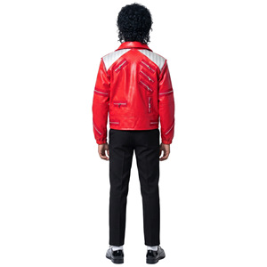 Veste en cuir rouge Jackson pour enfants, costume de cosplay, performance scénique, garçons, été 2026 - Product Image 4