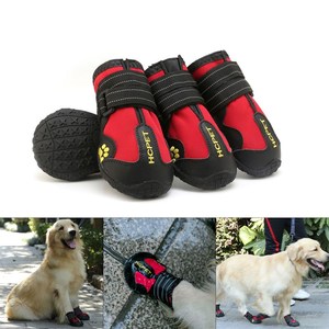 أحذية حيوانات أليفة ناعمة خارجية مقاومة للانزلاق في المخزن مقاومة للاهتراء أحذية مصممة للحيوانات الأليفة للخريف والشتاء أحذية للكلاب مقاومة للماء - Product Image 4