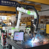 Robot collaboratif 6 axes CGXi G6, bras robotisé 6 kg 917 mm, moteur en acier inoxydable pour meulage, ébavurage, soudage, collage, et manutention de machines CNC