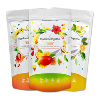 Sachet Doypack Personnalisé Imprimé en Feuille d'Aluminium avec Fermeture Ziplock, Résistant à l'Humidité et aux Odeurs, pour l'Emballage de Fruits, de Tisanes et de Fleurs Séchées