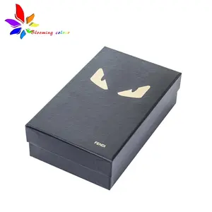 कस्टम निजी लेबल पुनर्नवीनीकरण ढक्कन कागज पैकेजिंग बॉक्स के लिए जूता