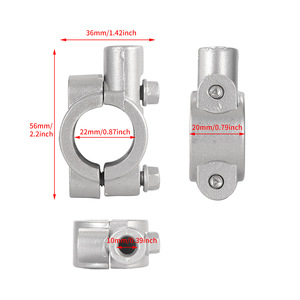 Meilleure vente en aluminium <span class=keywords><strong>vélo</strong></span> moto M8 M10 <span class=keywords><strong>rétroviseur</strong></span> support noir argent <span class=keywords><strong>rétroviseur</strong></span> support de montage pour pièces de scooter - Product Image 6