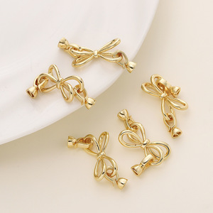 Butterfly Shape Gold Plated <b>Copper</b> Clasp For <b>Bracelet</b> Making DIY Jewelry Accessories - Product Image 1