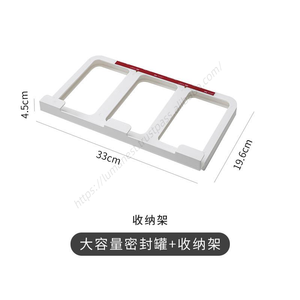 Contenedor de Plástico para Almacenamiento de Alimentos al Vacío, 3.4L, Saludable, para Granos y Frijoles, Mantiene la Frescura, con Organizador y Soporte - Product Image 5