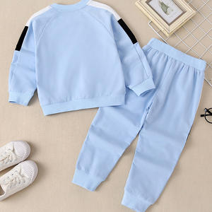 Conjunto Deportivo de Moda para Niños, Conjunto Informal a la Moda con Bloques de Color, Sudadera de Manga Larga y Pantalones Deportivos - Product Image 3