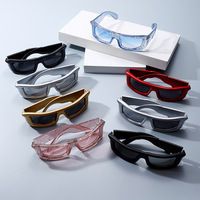 Lunettes de soleil carrées, monture PC, style Y2K Cyberpunk, mode Hip Hop pour hommes et femmes, idéales pour les fêtes, les raves, le streetwear, les voyages, vente en gros, OEM