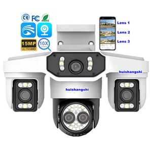 Caméras de surveillance CCTV sans fil Yoosee APP avec zoom 10X, 15MP HD, triple objectif, PTZ, Wifi 4G, IP Bullet, couleur intégrale, détection IA - Product Image 1