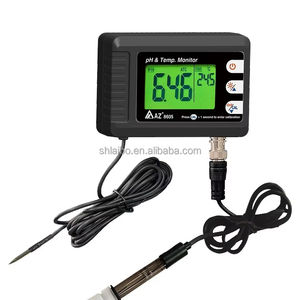 Kit uji akuarium harga rendah Monitor <span class=keywords><strong>pH</strong></span> dipasang di dinding AZ8605 dengan pengendali hidroponik pencatat Data untuk analisis air - Product Image 1