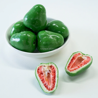 Bocaditos de Fresa Liofilizada Cubiertos de Chocolate con Limón, Personalizados OEM, 100% Naturales, Snacks a Granel con Precio de Fábrica