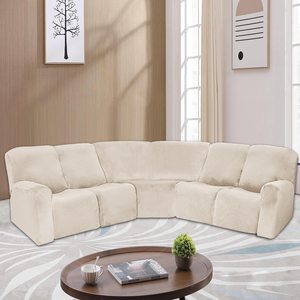 Housse de canapé de luxe canapé salon canapés couverture 5 places <span class=keywords><strong>blanc</strong></span> housses housses de siège pour canapés chaises - Product Image 1