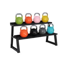 Kettlebell en acier RUIBO avec logo personnalisé, usage commercial, finition en acier peint durable, fabriqué en Chine, emballé en carton pour la musculation