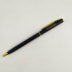 Slim Barrel Sports Logo Promotional Ballpoint Pen with Customized Colors Metal Construction 1.0mm Tip Digital Printing - Product Image 2