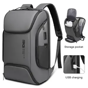 Nouveau design usine affaires polyester usb charge en gros personnalisé hommes voyage étanche ordinateur portable école sacs à dos sac