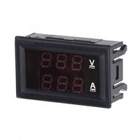 Voltmeter Amperemeter Mini DC 0-100V 200A Murah Baru, LED Merah dan Biru, Pengukur Tegangan Digital Ganda, Layar LED, Multimeter VA