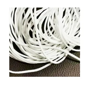 Produsen Kabel Bungee Elastis Bulat 2.5Mm 3Mm 5Mm 6Mm Pita Elastis Kepang untuk Masker Wajah