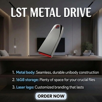 Grosir Flashdisk USB Logam Baru Mini 1 GB Pesanan Massal Logo Laser Kustom Disk USB 2.0 Promosi