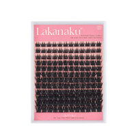 Ekstensi Bulu Mata Spiky Wispy C D Curl 0.07mm Campuran 8-14mm Serat Protein Sutra Vegan Ringan Volume Lashes Grosir