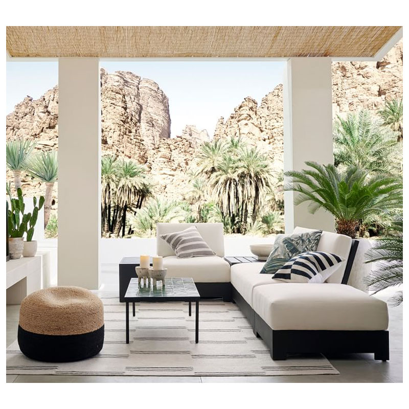 New arrival garden patio furniture  outdoor wholesale aluminum sofa set