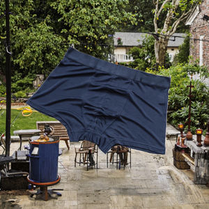 Boxer respirant en modal de couleur unie, taille mi-haute, tricoté, confortable, en soie, pour homme - Product Image 3