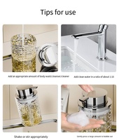Bouteille de savon liquide pour les mains en plastique de 150 ml, flacon cosmétique pour shampoing, lotion, après-shampoing, flacons à pompe pour désinfectant pour les mains