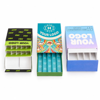 Boîte d'emballage de cigarettes avec logo personnalisé, boîte à cônes résistante aux enfants, boîtes en papier à tiroir, emballage en rouleau, boîte en carton