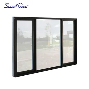 Miami Dade Superhouse Cheap House Windows approvato alluminio ad alto impatto personalizzato rotolamento in acciaio inossidabile orizzontale moderno appeso