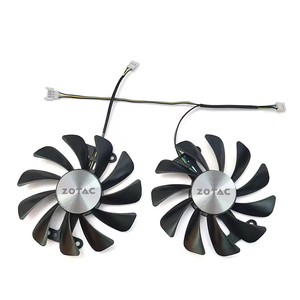 NOUVEAU Ventilateur GPU 95MM 4PIN GAA8S2U GTX 1080 <span class=keywords><strong>AMP</strong></span> Edition pour ZOTAC GeForce GTX <span class=keywords><strong>1070</strong></span> 1080 <span class=keywords><strong>AMP</strong></span> Edition Ventilateur de refroidissement pour carte graphique - Product Image 4