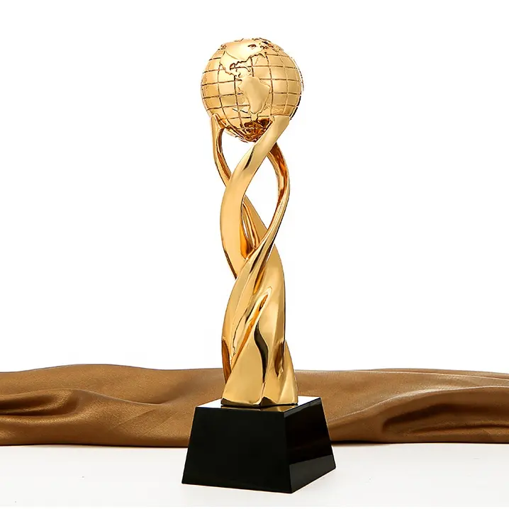 Crystal Sports Beloont Metalen Vergulde Hars Trofeeën Wereldwijd Gepersonaliseerd Voor Wedstrijd Of Prijsuitreiking Van Het Bedrijf