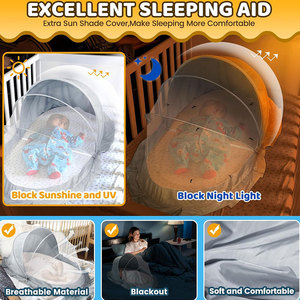 Mùa Hè Sử Dụng <span class=keywords><strong>X</strong></span>ách Tay Polyester Chất Liệu Bé Muỗi Net Lều Cho Phòng Ngủ Giường Cho Bé - Product Image 6