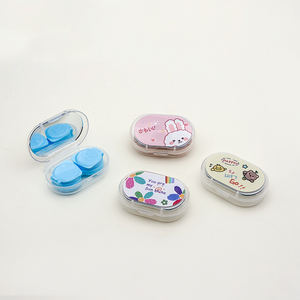 Sevimli Şeker Yeşili Mini Seyahat Taşınabilir Kontakt <span class=keywords><strong>Lens</strong></span> Kutusu Yeni Tasarım Kontakt Lensler Gözler Toptan Paketleme Kutuları - Product Image 6