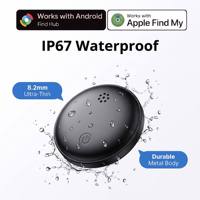 Traceur intelligent anti-perte double système compatible avec Apple Find My et Google Find Hub, localisateur de clés avec buzzer 80 dB pour usage quotidien