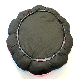 Cama Redonda para Perros y Gatos, Vegana, Diseño Moderno Clásico, Color Rosa Sólido, Varios Tamaños, Lujosa, Lavable y Duradera - Product Image 3
