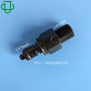 Mfd17004bl Quick Coupling 1/4 Barb 1/8 Flow Body Black POM <b>Plug</b> In Connector For <b>Rubber</b> Hose - Product Image 4