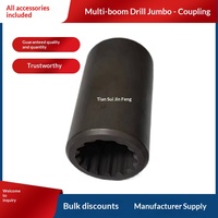 Accessoires pour perforatrice hydraulique : Manchon triangulaire en cuivre 1838 pour piston d'impact, Manchon en acier 18U pour tige de forage, Tête de machine