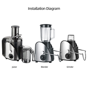 Máy Ép Trái Cây Và Máy Xay Ly Tâm 4 Trong 1 <span class=keywords><strong>600W</strong></span> Máy Xay Thực Phẩm Máy Xay Máy Ép Trái Cây Đa Năng Máy Xay Máy Xay Có Bình Thủy Tinh - Product Image 4