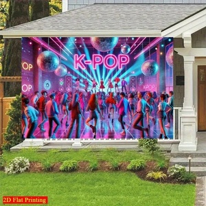 Trend K-Drama Fans Thema K-POP Konzert Party Hintergrund Banner Kpop Alles Gute zum Geburtstag Foto Hintergrund für Party Dekor Zubehör - Product Image 3