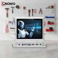 PC Industriale All-in-One da 12,1 Pollici LinNuo LPC FR121 VGA RAM Personalizzabile SSD Senza Ventola Antiurto Antipolvere in Alluminio Rapporto 4:3 1024