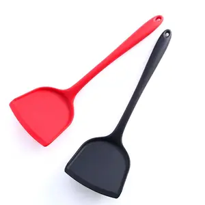Gıda sınıfı mutfak pişirme aletleri silikon yapışmaz tava kürek ısıya dayanıklı silikon spatula turner