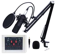 Hot Sales Audio Recording Equipment V8s Sound Card BM800 Condenser Microphone Kit