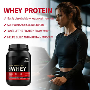 אבקת חלבון מי גבינה בטעם שוקולד, 50 גרם+ חלבון, לגדילת שרירים, תוספי תזונה לספורט וכושר למבוגרים, 1140 גרם -  מבוקש מאוד - Product Image 5