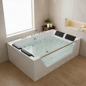 Jacuzzi Blanco para 2 a 4 Personas, 1800 mm, con Cuatro Almohadas, Acrílico, Hidromasaje, Spa, Bañera <span class=keywords><strong>de</strong></span> Hidromasaje Independiente para Adultos - Product Image 2