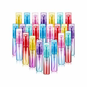 <b>Mini</b> 2ml 3ml 5ml 10ml Colorful Clear Perfume Atomizer Round Empty Refillable Glass <b>Spray</b> <b>Bottle</b> with Screw Cap - Product Image 1