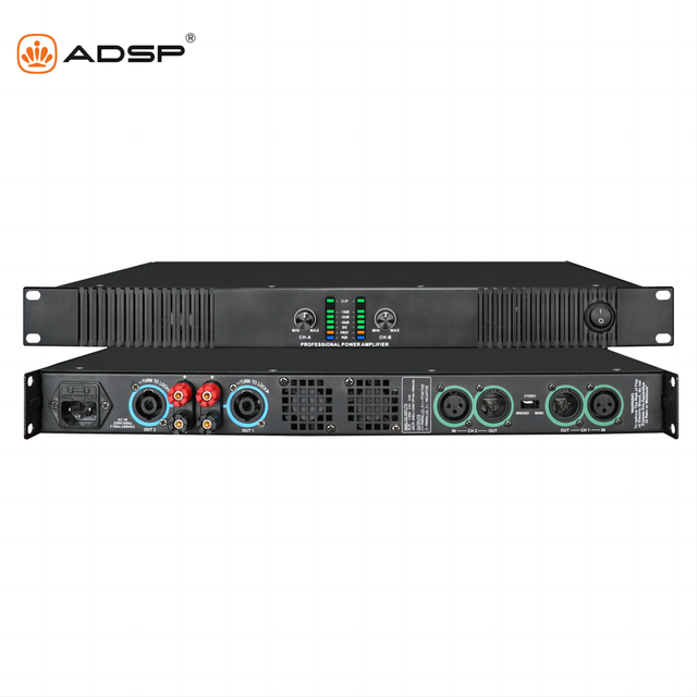 Wholesale Multifunctional AC Powered 2x600W Stereo Digital Amplifier with 8 Ohm Impedance Metal Shell