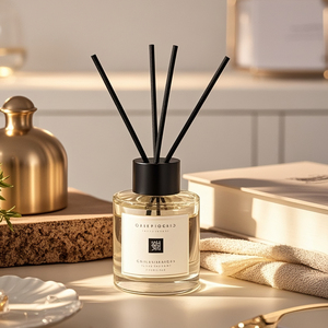 Hot Sale Square 100ml 150ml 200ml Glass Aroma <strong>Reed</strong> <strong>Diffuser</strong> <strong>Bottle</strong> With Scent Stick <strong>Reed</strong> Custom Color Aromatherapy Oil <strong>Bottle</strong> - Product Image 2