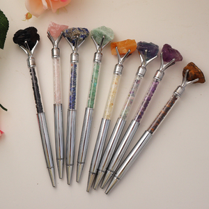 Penne di cristallo all'ingrosso penne di scrittura di roccia di bling di pietra di cristallo con cristalli - Product Image 2