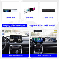 Autoradio Android 14 double écran 12,3 pouces MOOKAKA pour Toyota RAV4 2020-2022, système multimédia GPS Navi, CarPlay sans fil, unité principale