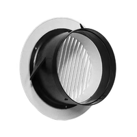 Grille d'aération ronde en ABS de 4 pouces pour la ventilation du plafond de la salle de bain, de la cuisine et du bureau.